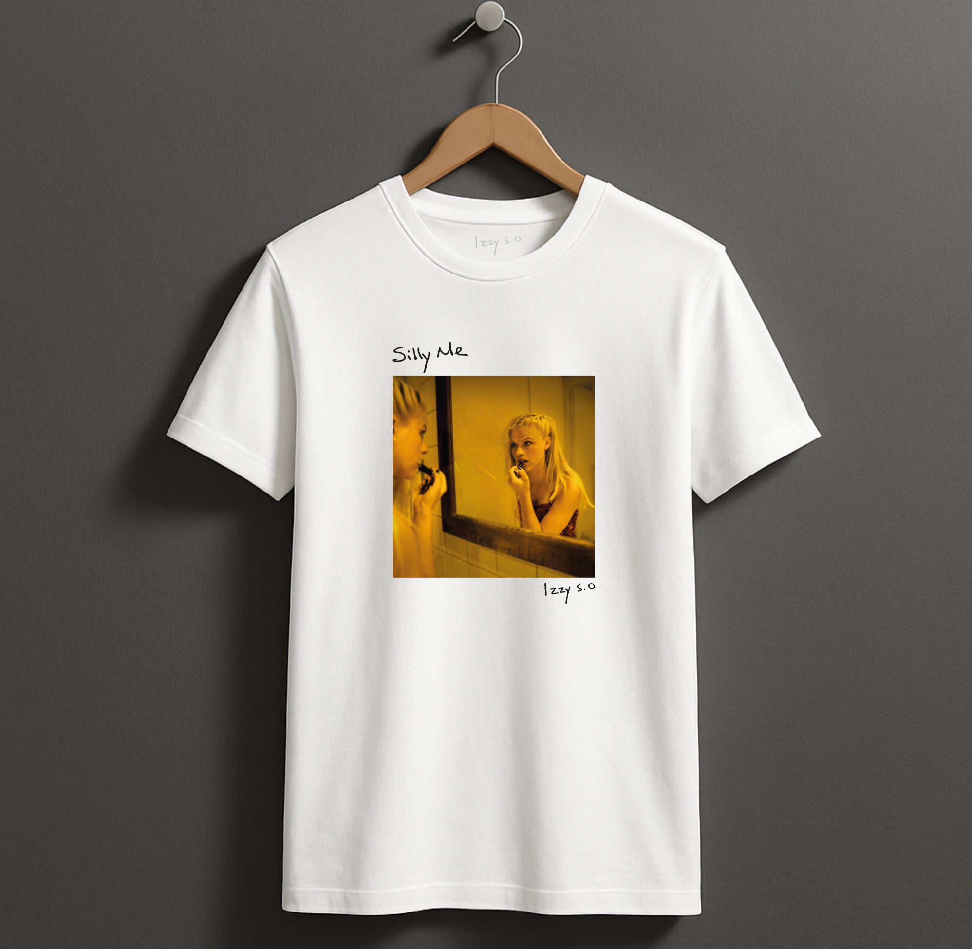 'Silly Me' Oversized White Unisex T